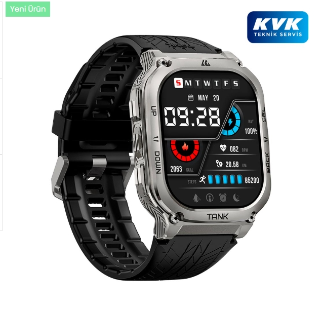Kospet Tank M3 Smart Watch - Gri - KVK Teknik Servis Garantili - 2