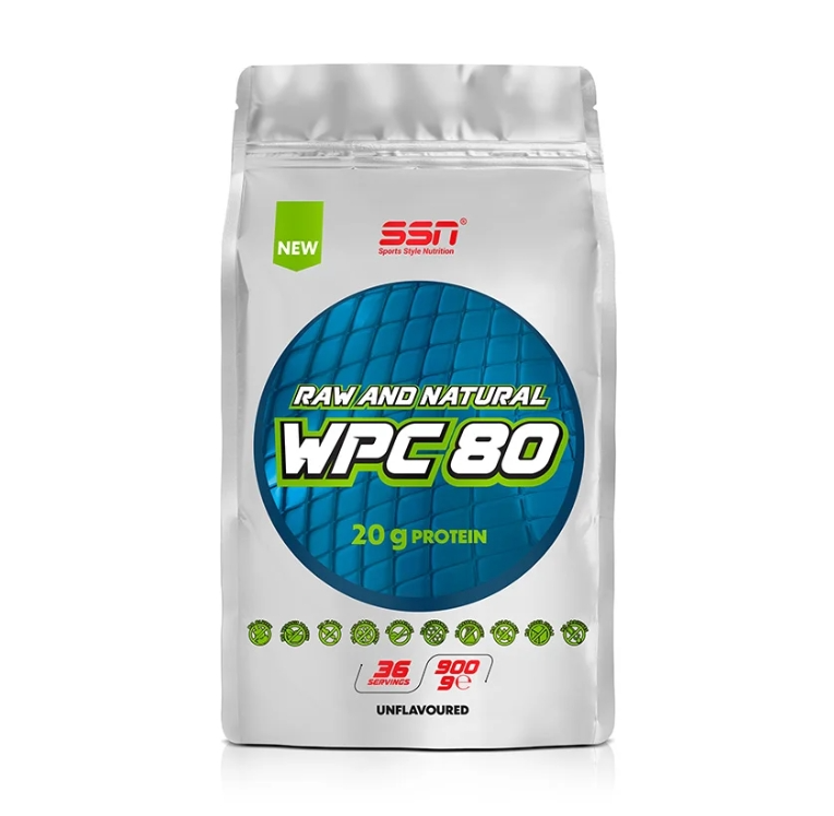 SSN Sports Style Nutrition Raw ve Doğal WPC 80 Protein Tozu 900 gram