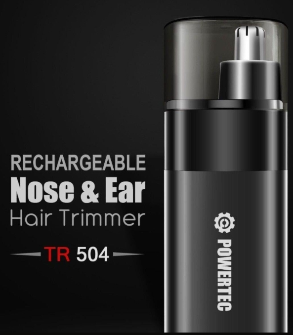 TR-504 Professional Rechargeable Nose & Ear Hair Trimmer (9600 RPM)