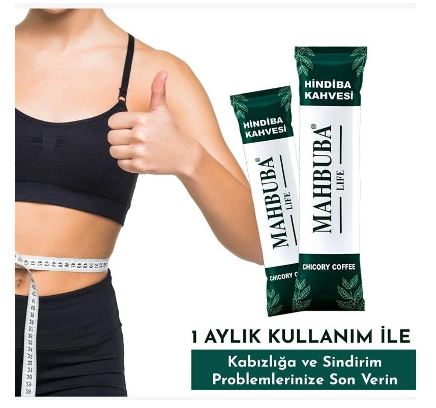 Mahbuba Hindiba Kahvesi Kilo Vermeye Yardımcı Diyet Kahvesi Zayıflama Detox Kahve 60x2gr 1 Aylık Kullanım