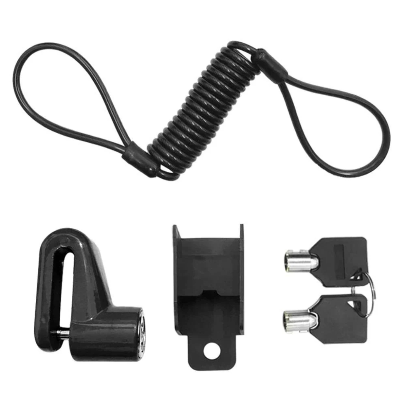 Elektrikli Scooter Bisiklet Motosiklet Tekerlek Fren Diski Anahtarlı Kilidi