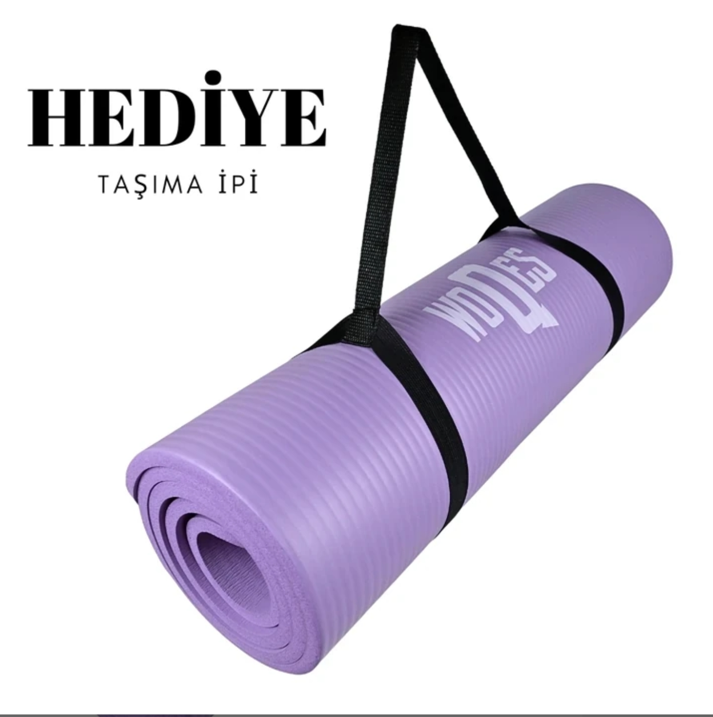 Woqes Konforlu ve Kaymaz NBR Yoga Matı Pilates Matı – 10 mm Kalınlık | Ekstra Destekli ve Dayanıklı Tasarım