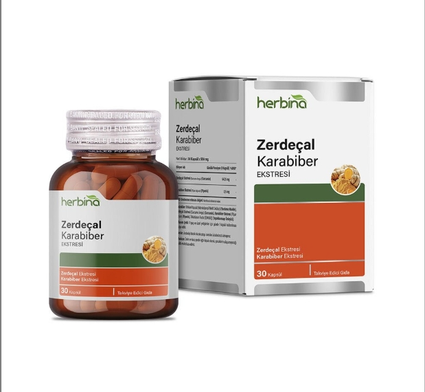 Herbina Zerdeçal Karabiber Ekstresi 30 Kapsül