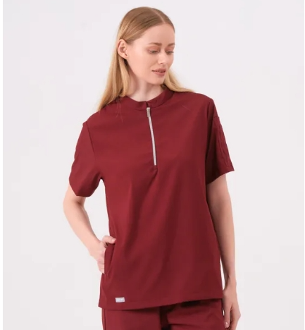 STELLA - BORDO KADIN ÜST ÜNİFORMA