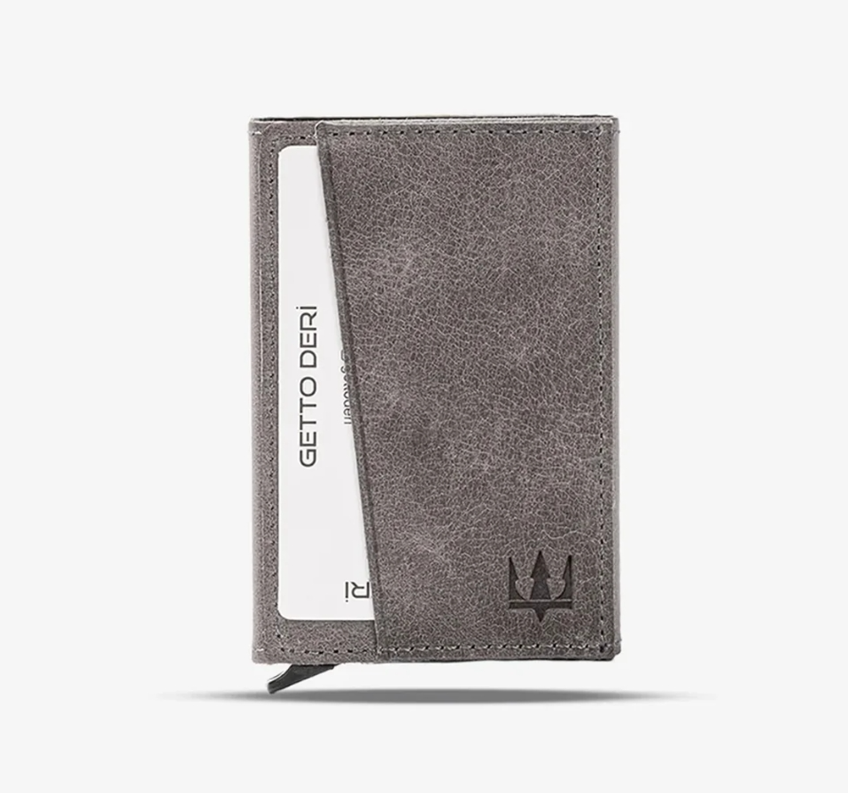 Hype Click Mekanizmalı Hakiki Deri Kartlık - 4