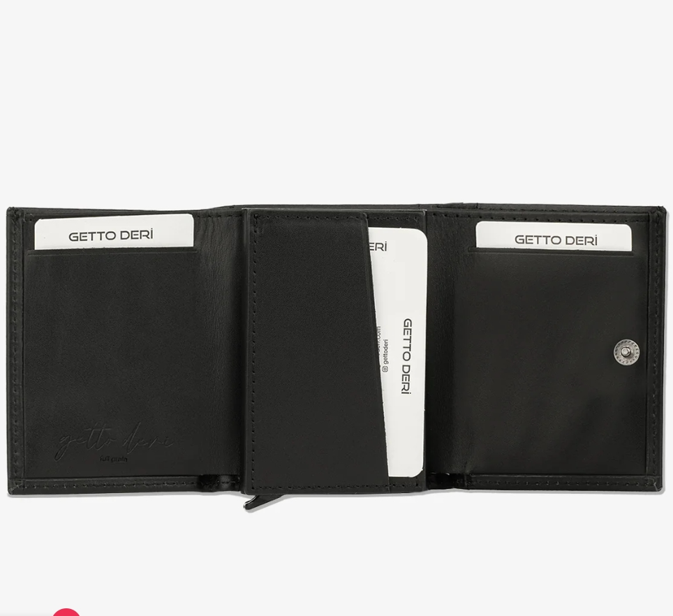 GETTO DERI Prag Mekanizmalı Hakiki Deri Cüzdan - 10
