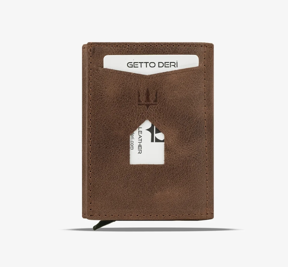GETTO DERI Prag Mekanizmalı Hakiki Deri Cüzdan - 5