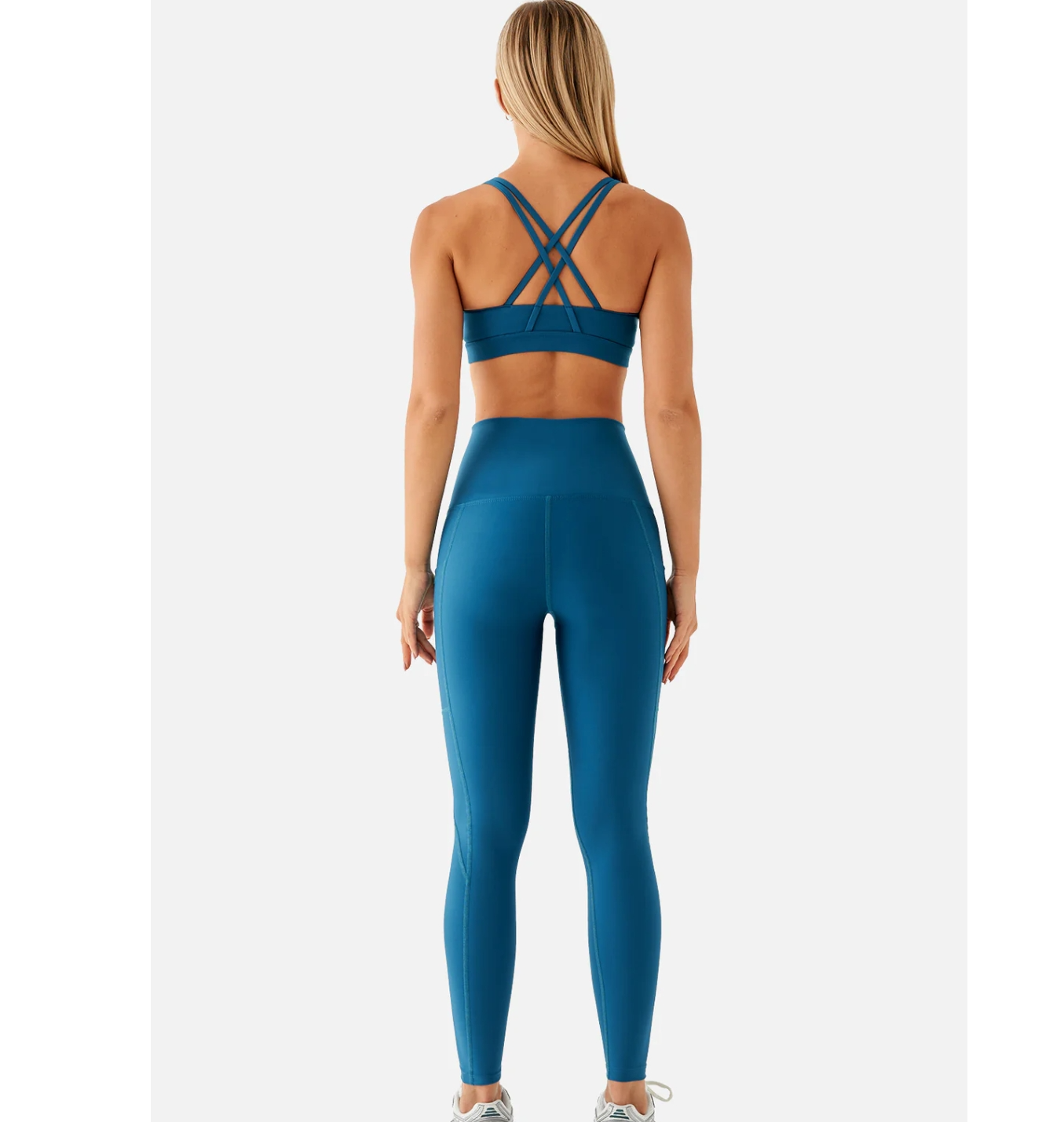 Superstacy Stella Yüksek Bel Cepli Toparlayıcı Yosun Yeşili Spor Tayt - 2