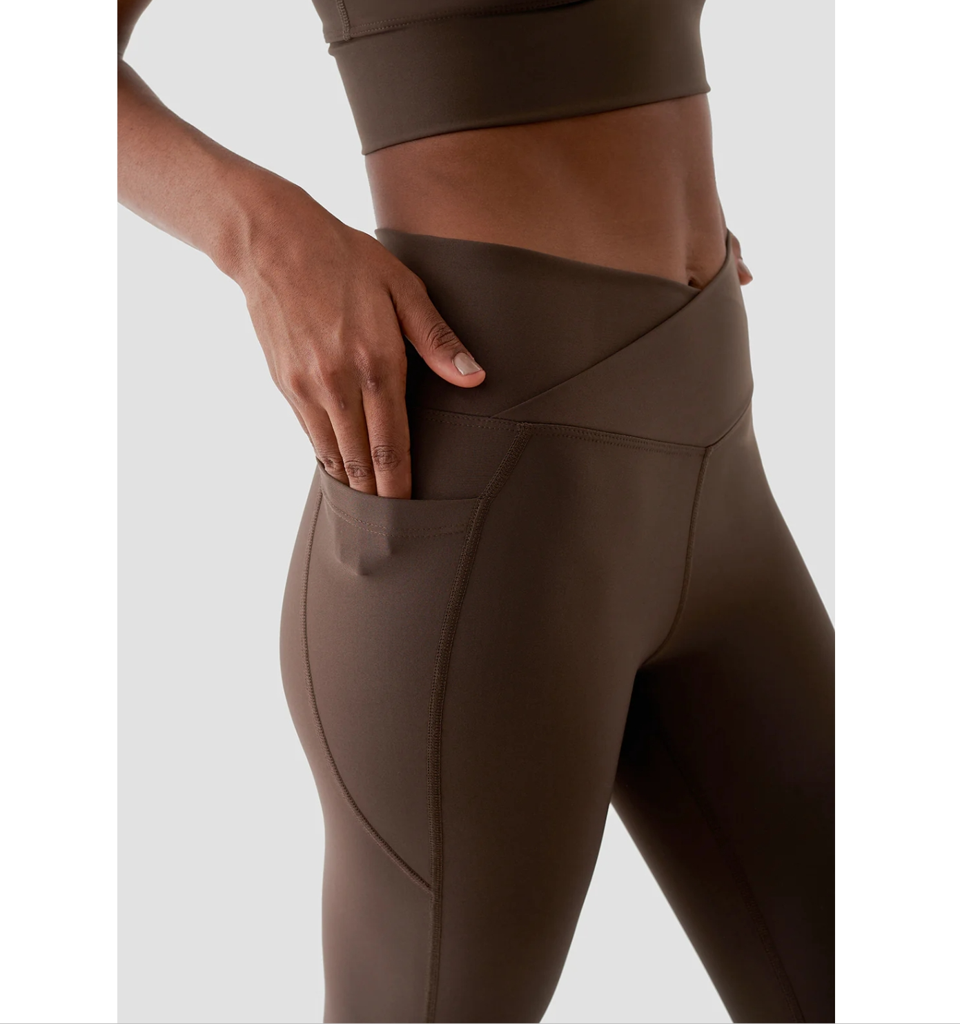 Superstacy Adele V Bel Detaylı Toparlayıcı Gül Spor Tayt