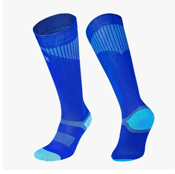 Norfolk Valencia Hafif Sıkıştırma Profesyonel Koşu Çorapları Mavi