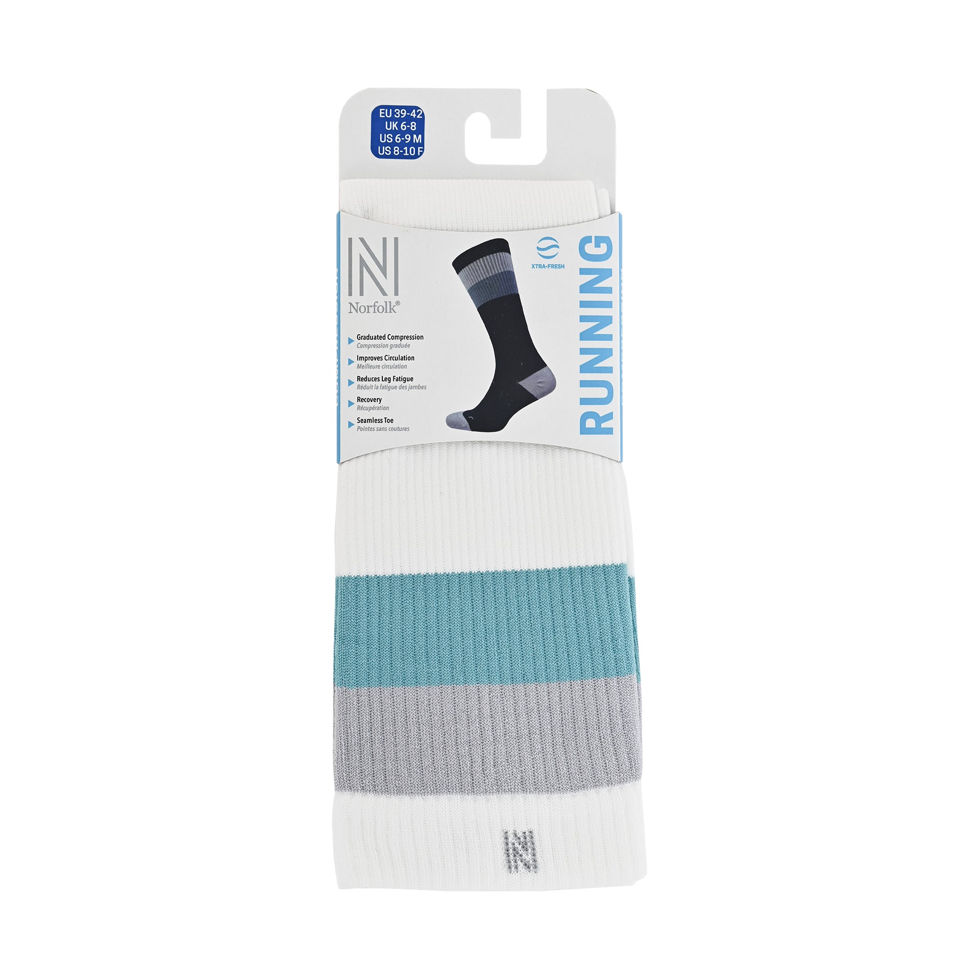 SEVILLA Gelişmiş Nem Kontrollü Light Compression Profesyonel Koşu Çorabı - Beyaz - 5