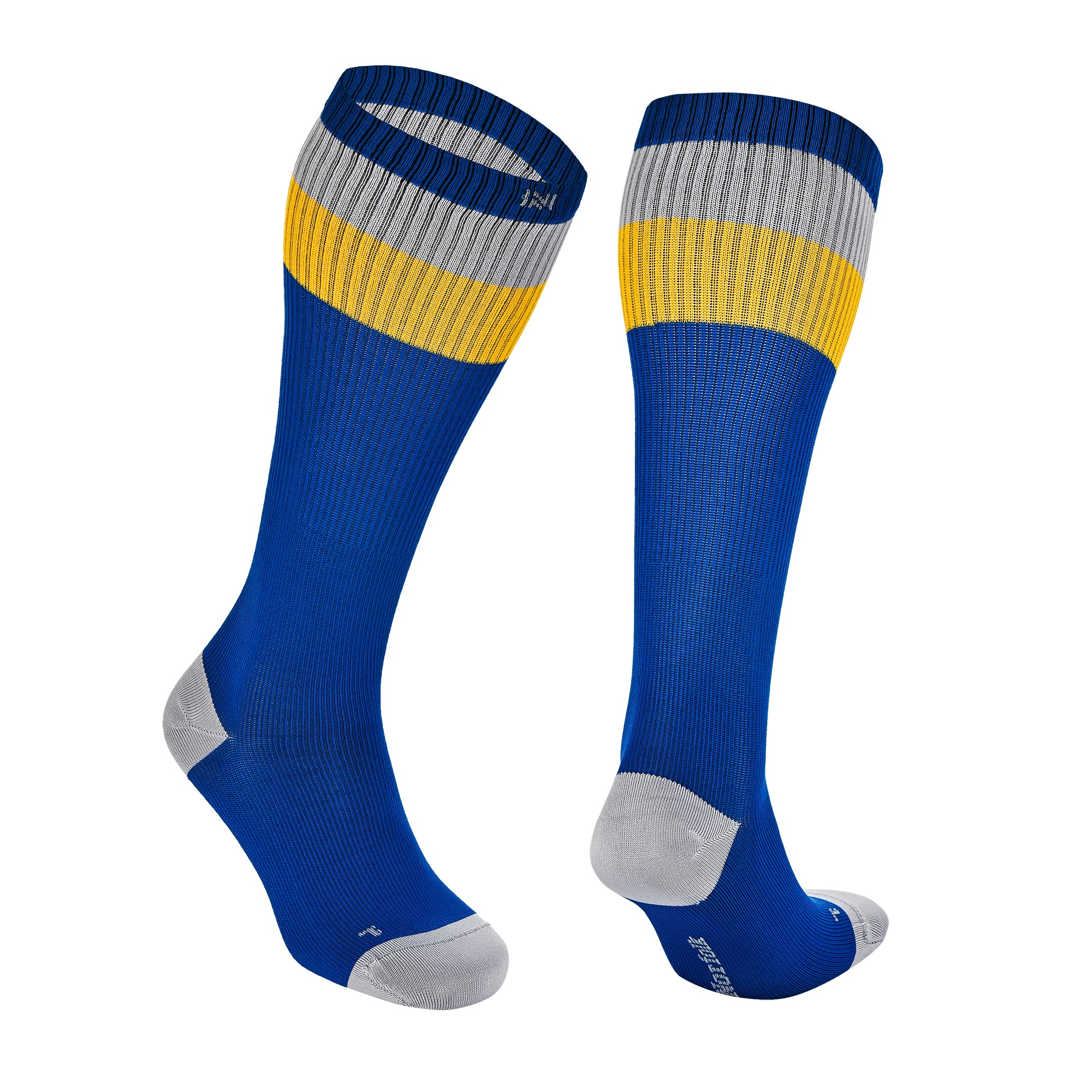 SEVILLA Gelişmiş Nem Kontrollü Light Compression Profesyonel Koşu Çorabı - Lacivert/Sarı