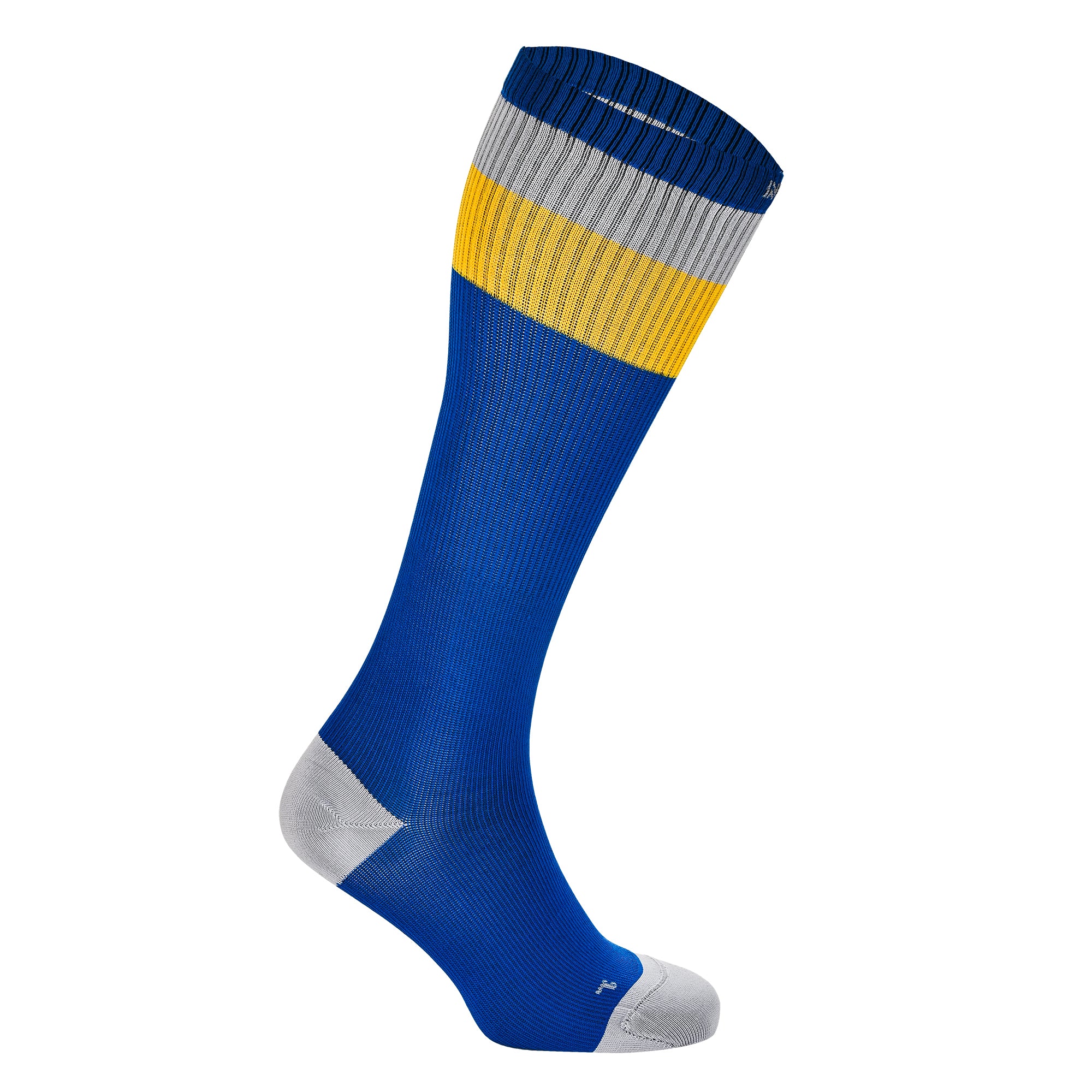 SEVILLA Gelişmiş Nem Kontrollü Light Compression Profesyonel Koşu Çorabı - Lacivert/Sarı - 6