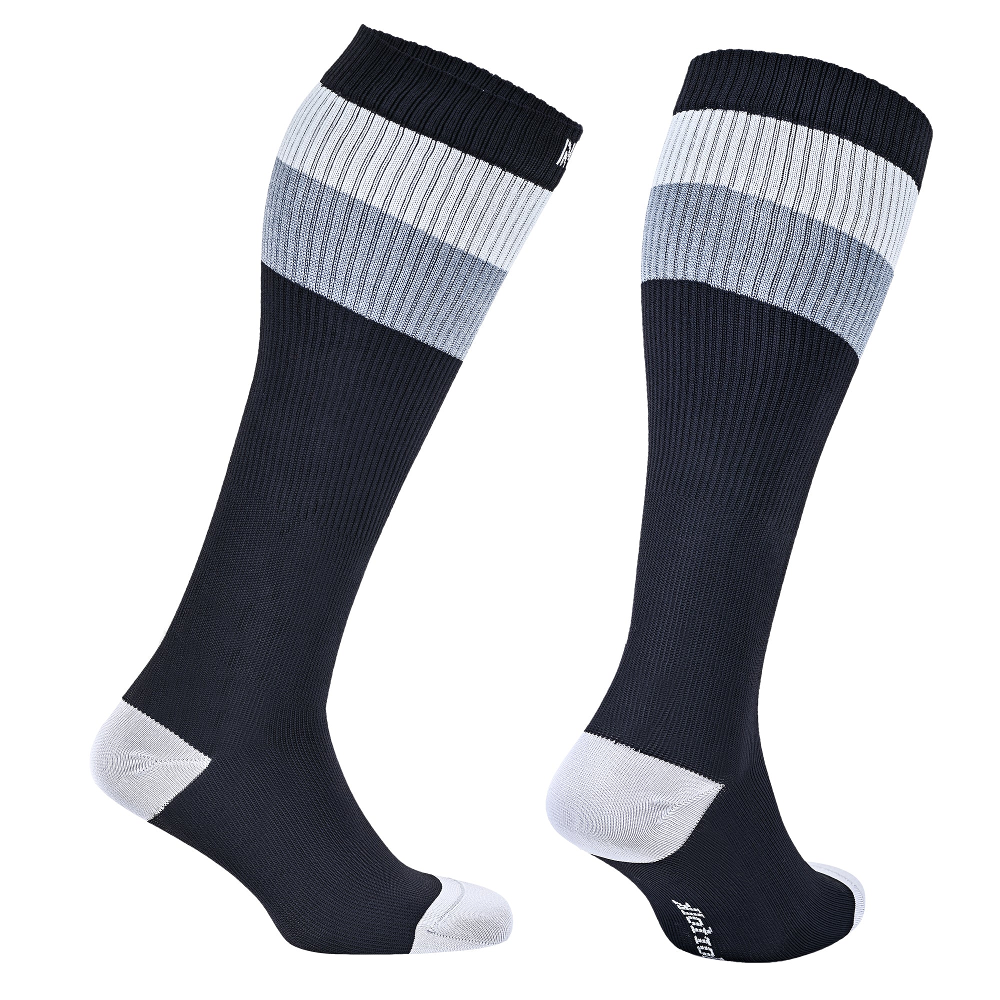 SEVILLA Gelişmiş Nem Kontrollü Light Compression Profesyonel Koşu Çorabı - Siyah/Gri