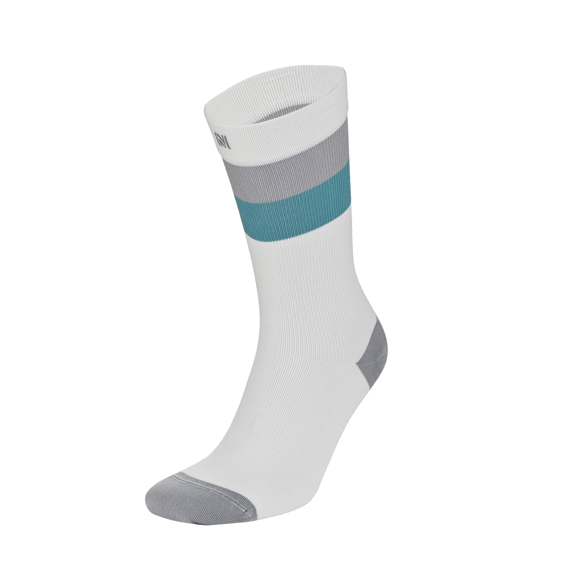 SEVILLA Crew Gelişmiş Nem Kontrollü Light Compression Profesyonel Koşu Çorabı - Beyaz - 6