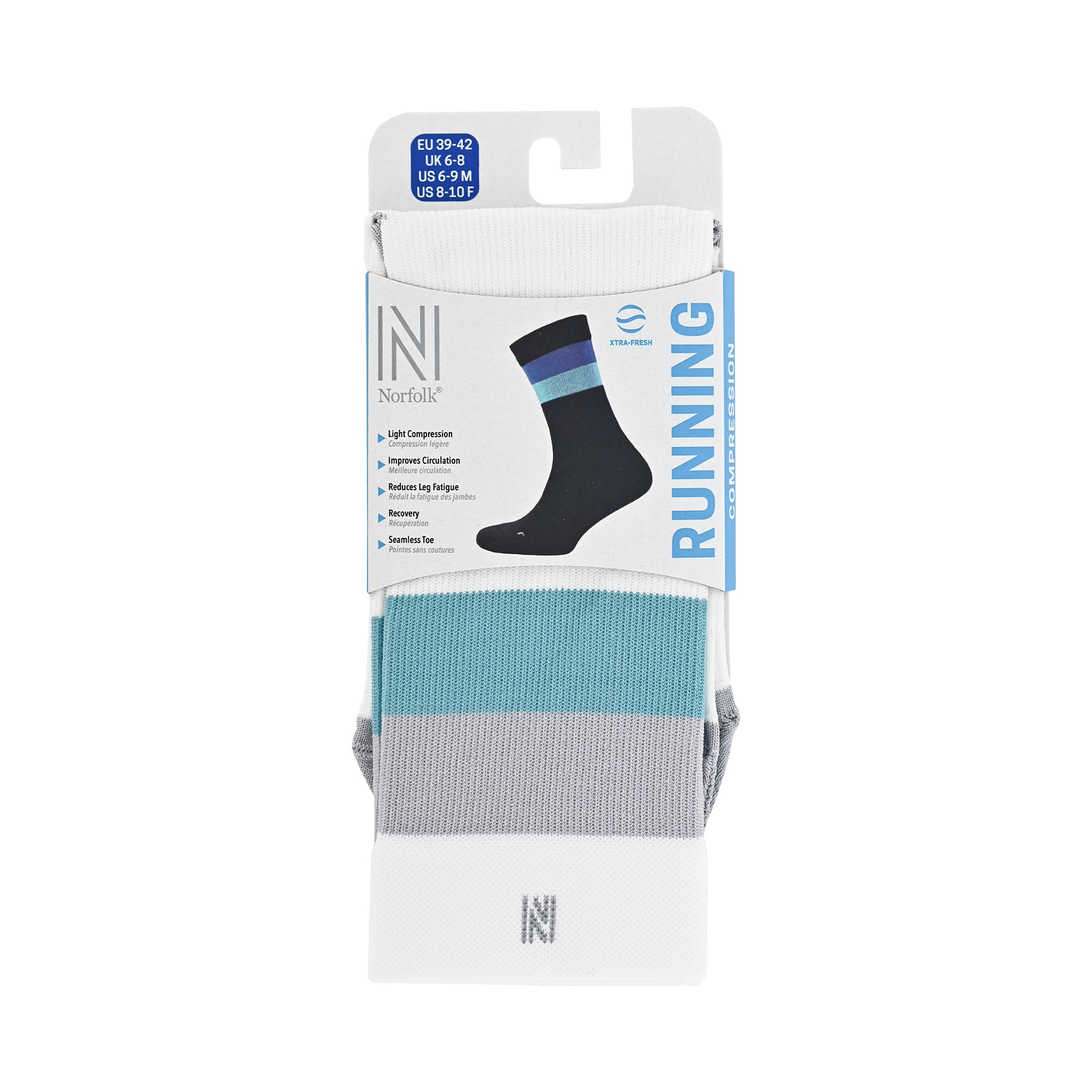 SEVILLA Crew Gelişmiş Nem Kontrollü Light Compression Profesyonel Koşu Çorabı - Beyaz - 10