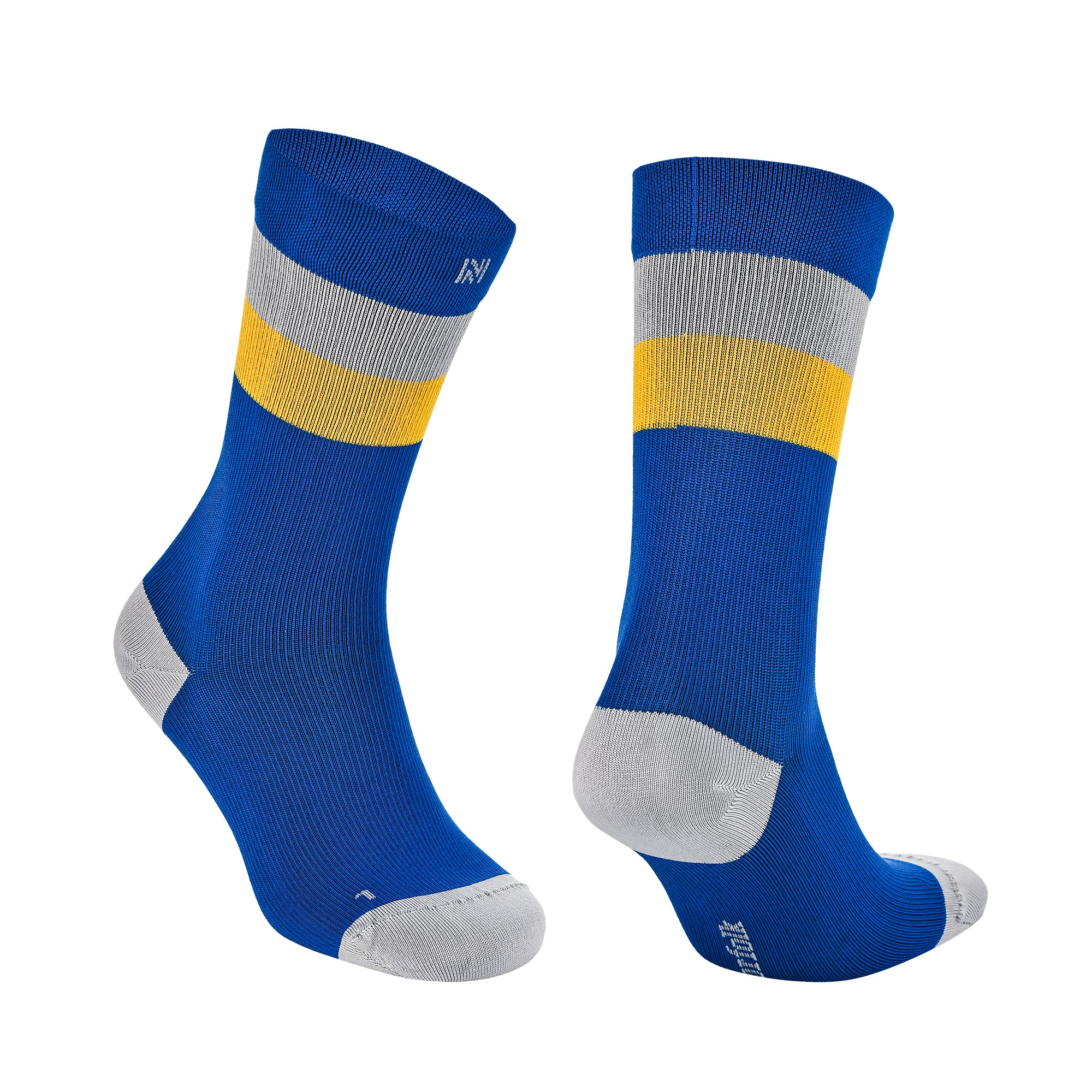 SEVILLA Crew Gelişmiş Nem Kontrollü Light Compression Profesyonel Koşu Çorabı - Lacivert/Sarı