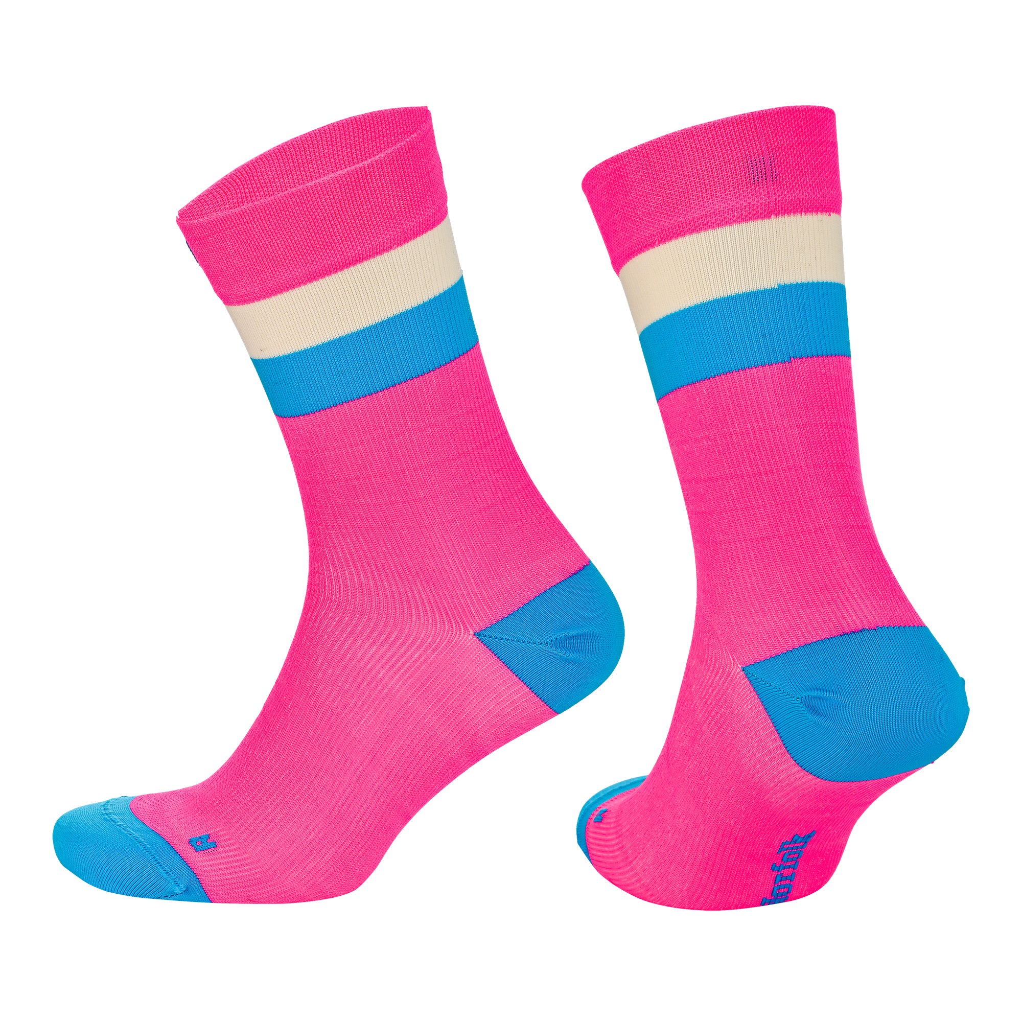 SEVILLA Crew Gelişmiş Nem Kontrollü Light Compression Profesyonel Koşu Çorabı - Pembe - 3