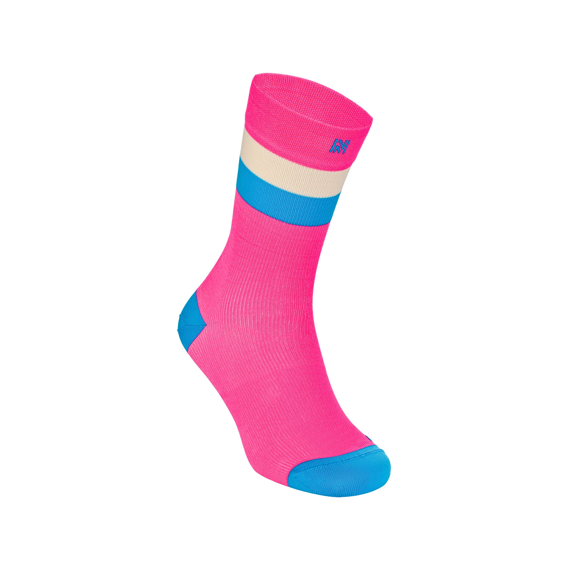 SEVILLA Crew Gelişmiş Nem Kontrollü Light Compression Profesyonel Koşu Çorabı - Pembe - 6