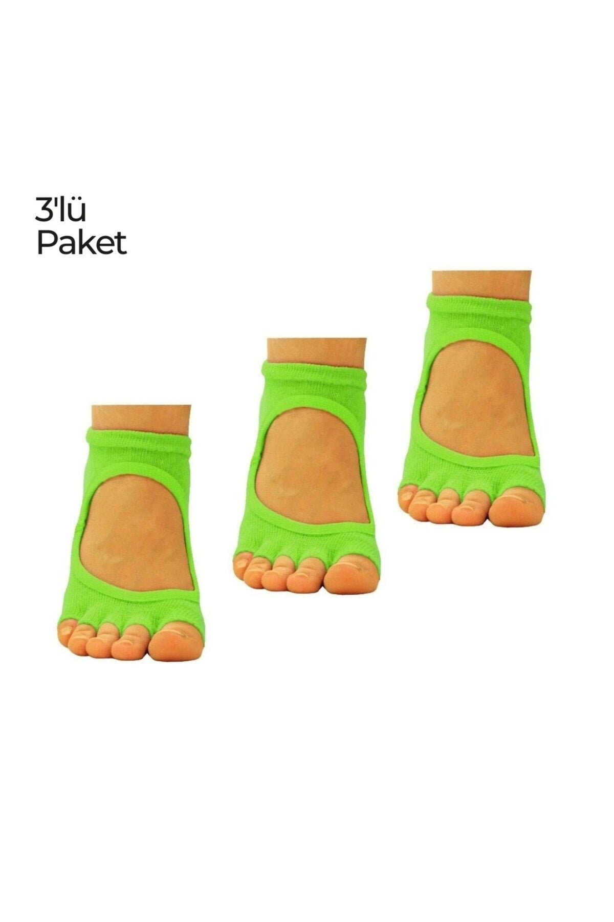 Shakira Yoga ve Pilates Çorabı 3'lü Paket