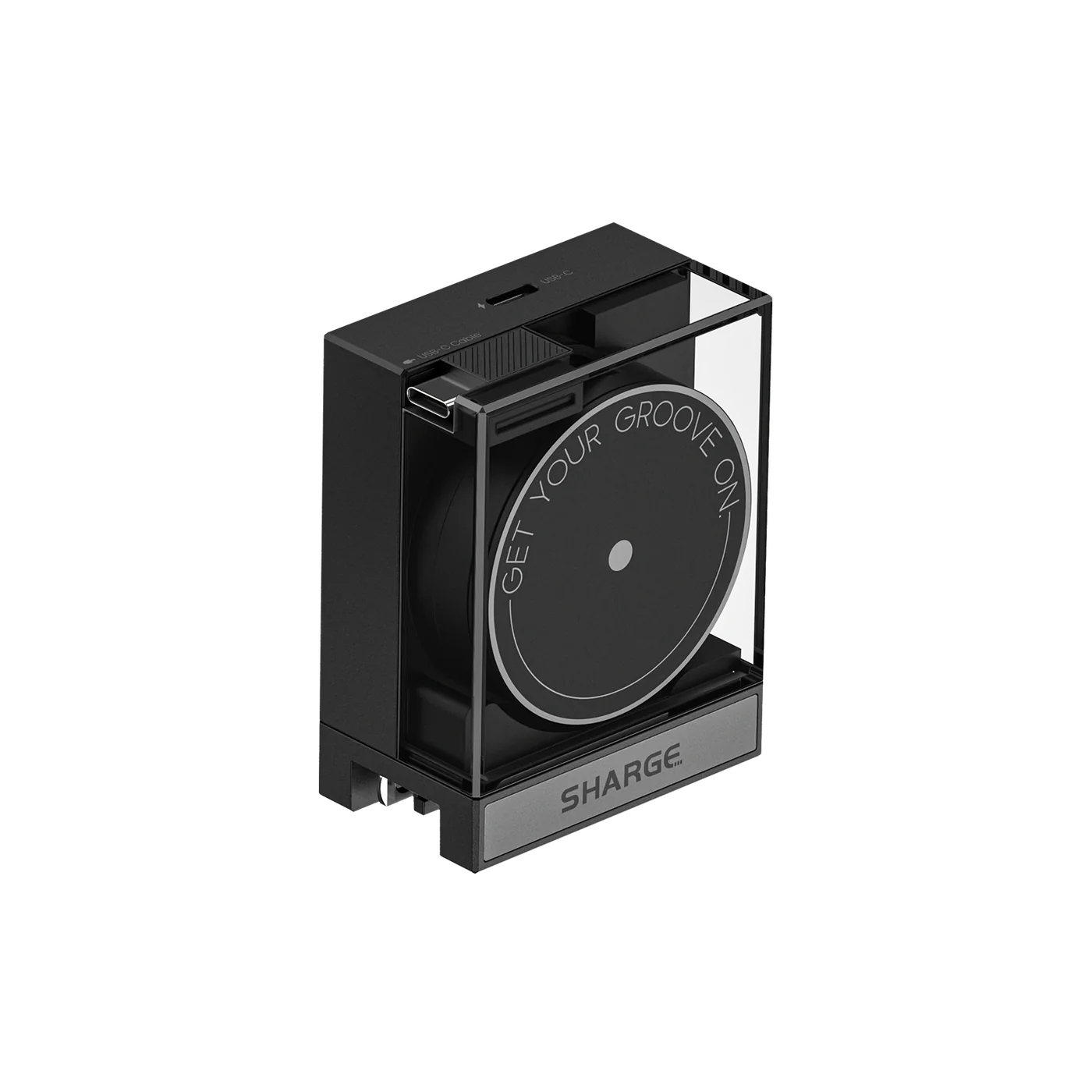 Sharge Retractable 65 GaN Şarj Cihazı Siyah