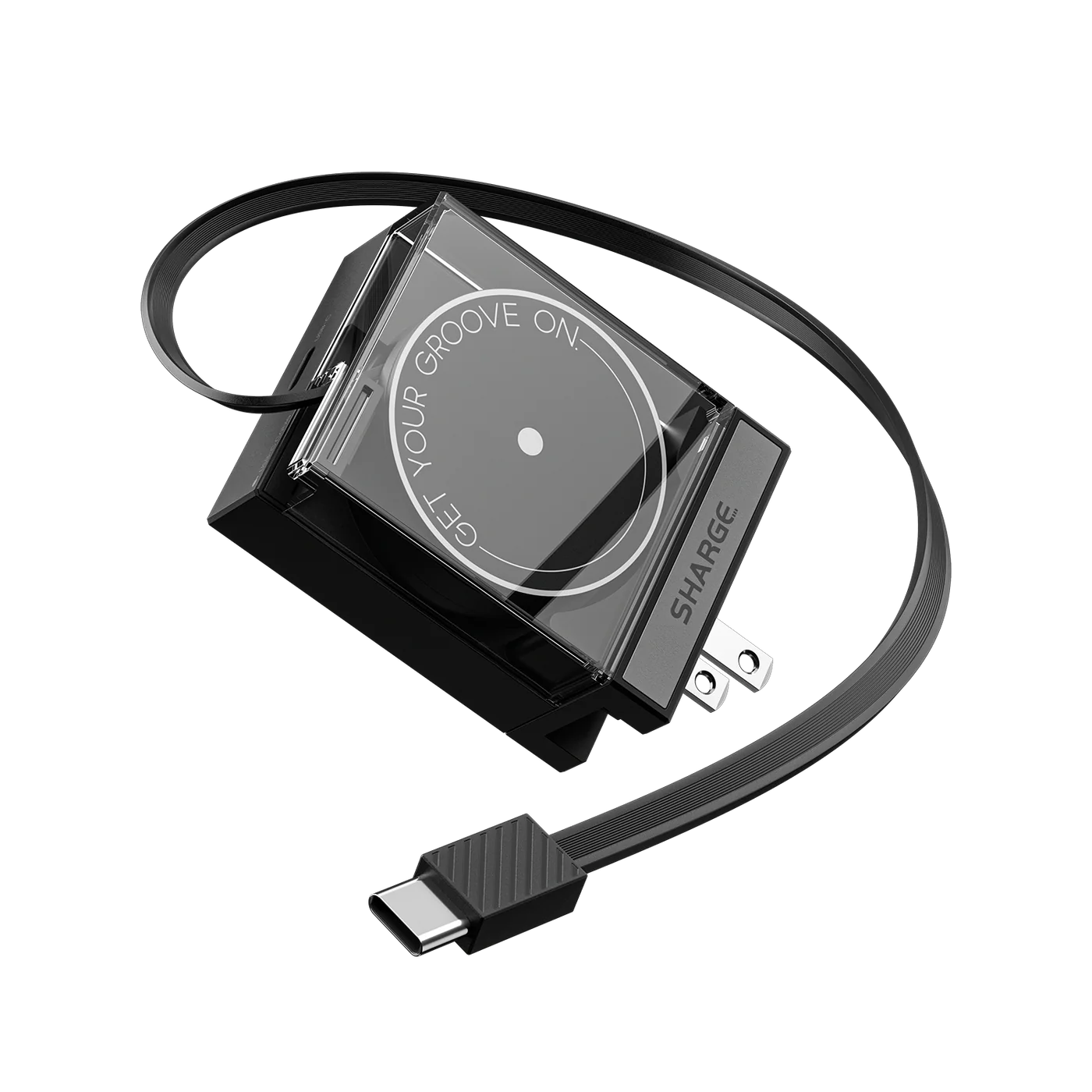 Sharge Retractable 65 GaN Şarj Cihazı Siyah - 5
