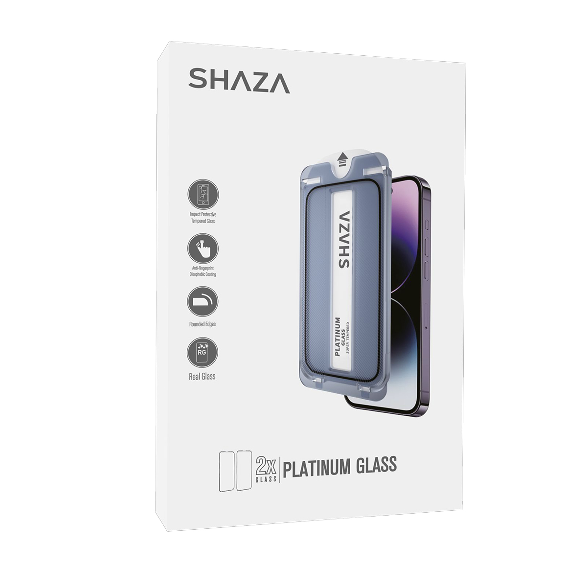 SHAZA Aırglass 2X Uygulama Aparatlı Cam Ekran Koruyucu Iphone 13 Pro Max/14 Plus
