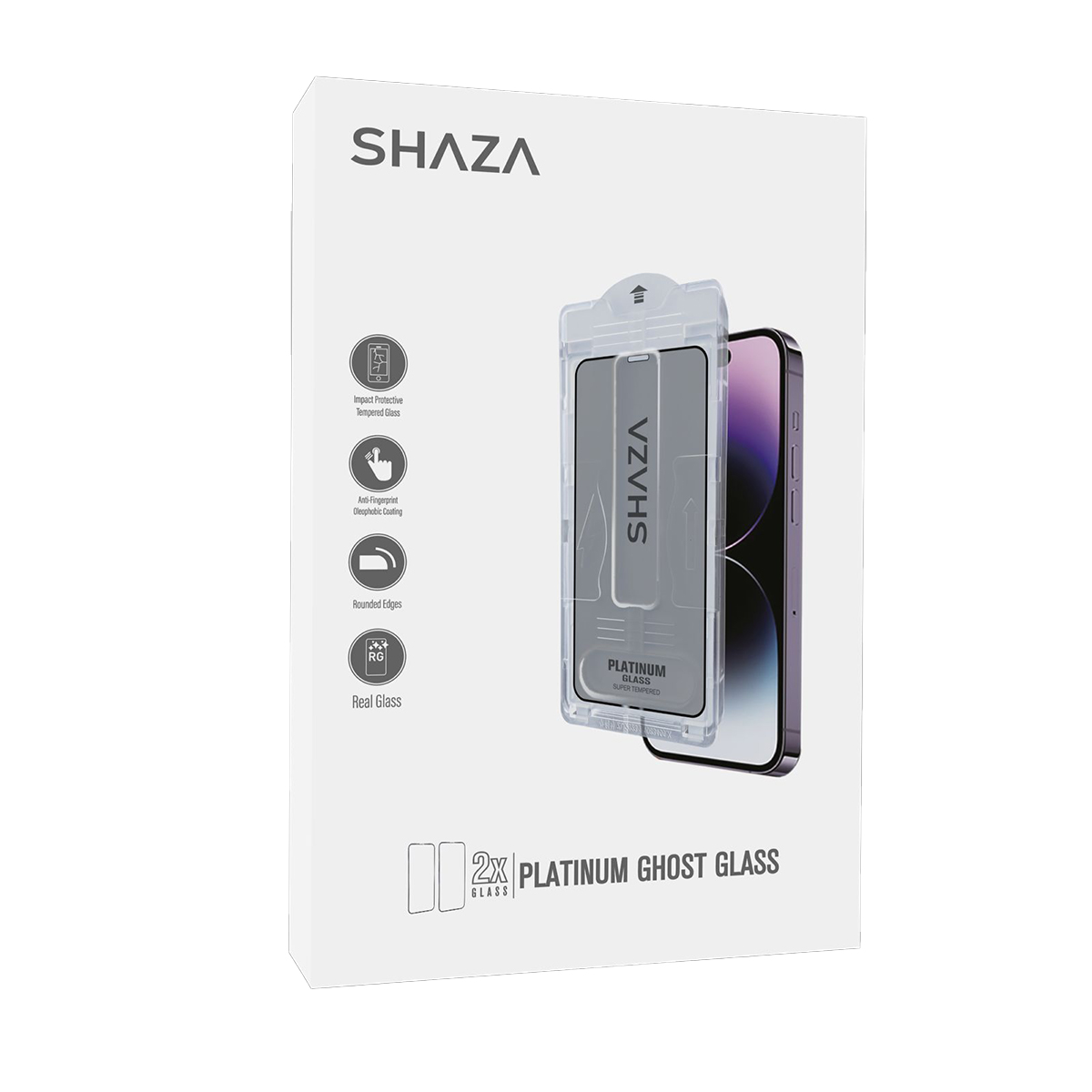 SHAZA Aırglass Privacy İki Yönlü Gizlilik Filtreli Uygulama Aparatlı Cam Ekran Koruyucu Iphone 15 Pro Max