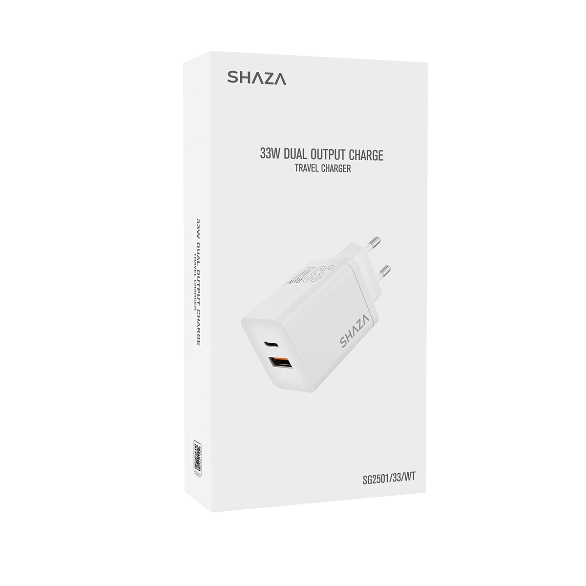 SHAZA Çift Çıkışlı Usb QC3.0& Type-C PD 33W  Şarj Adaptörü     1000