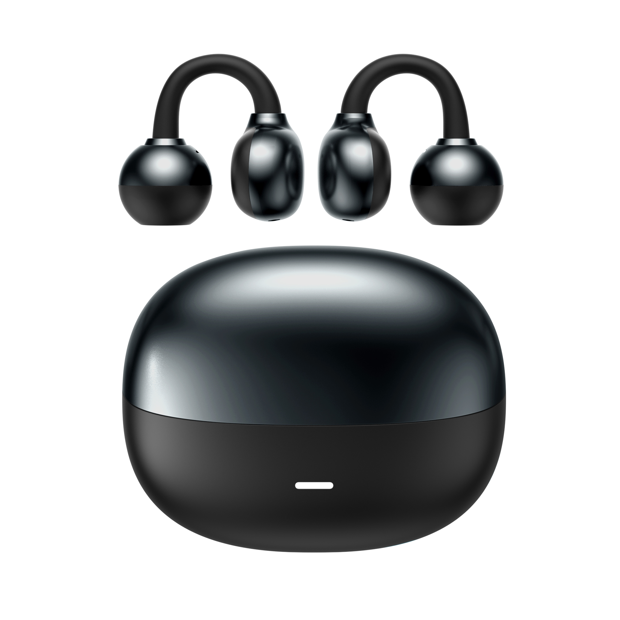 Shaza Kulak Dışı Klips Bluetooth Kulaklık Siyah