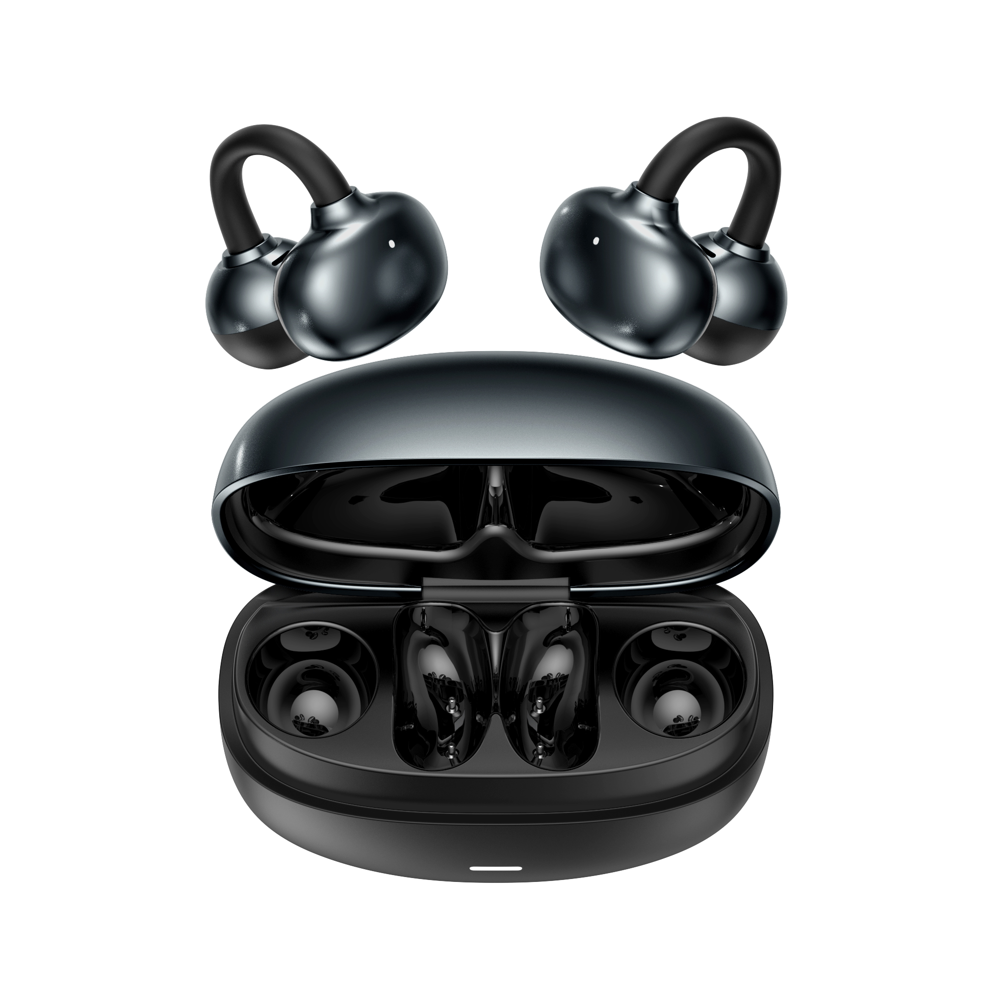 Shaza Kulak Dışı Klips Bluetooth Kulaklık Siyah - 3