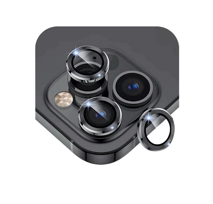 SHAZA Safir Kamera Lens Koruyucu 16 Pro/ 16 Pro Max  Gri