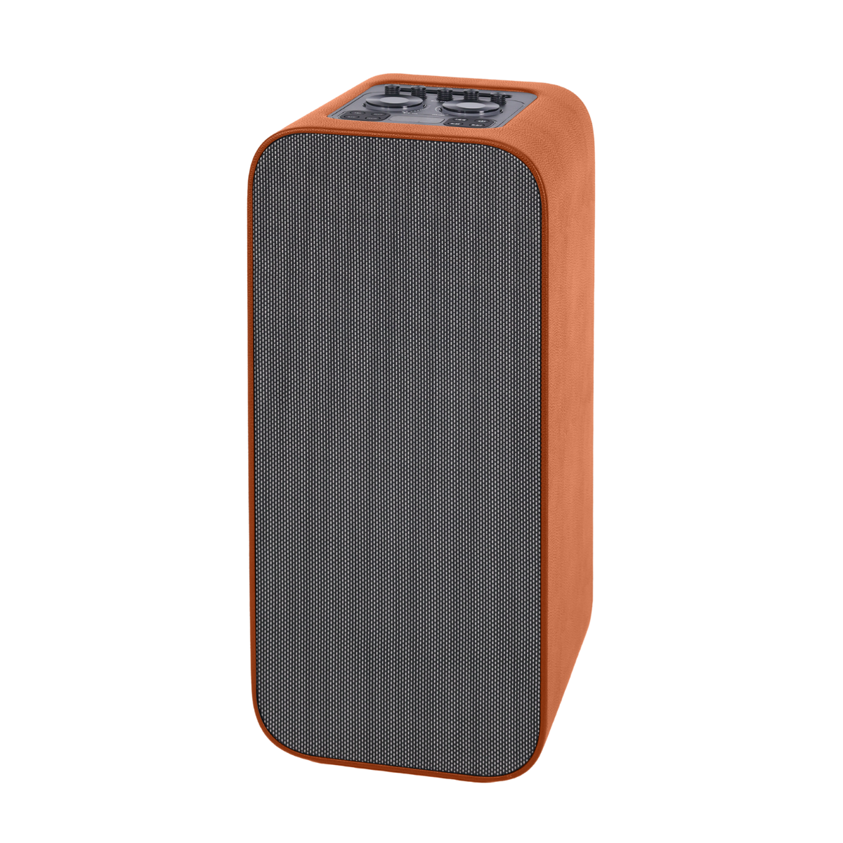 SHAZA Synthetic Leather Akustik Girişli 130W,70cm Büyük Boy Hoparlör/Kahverengi