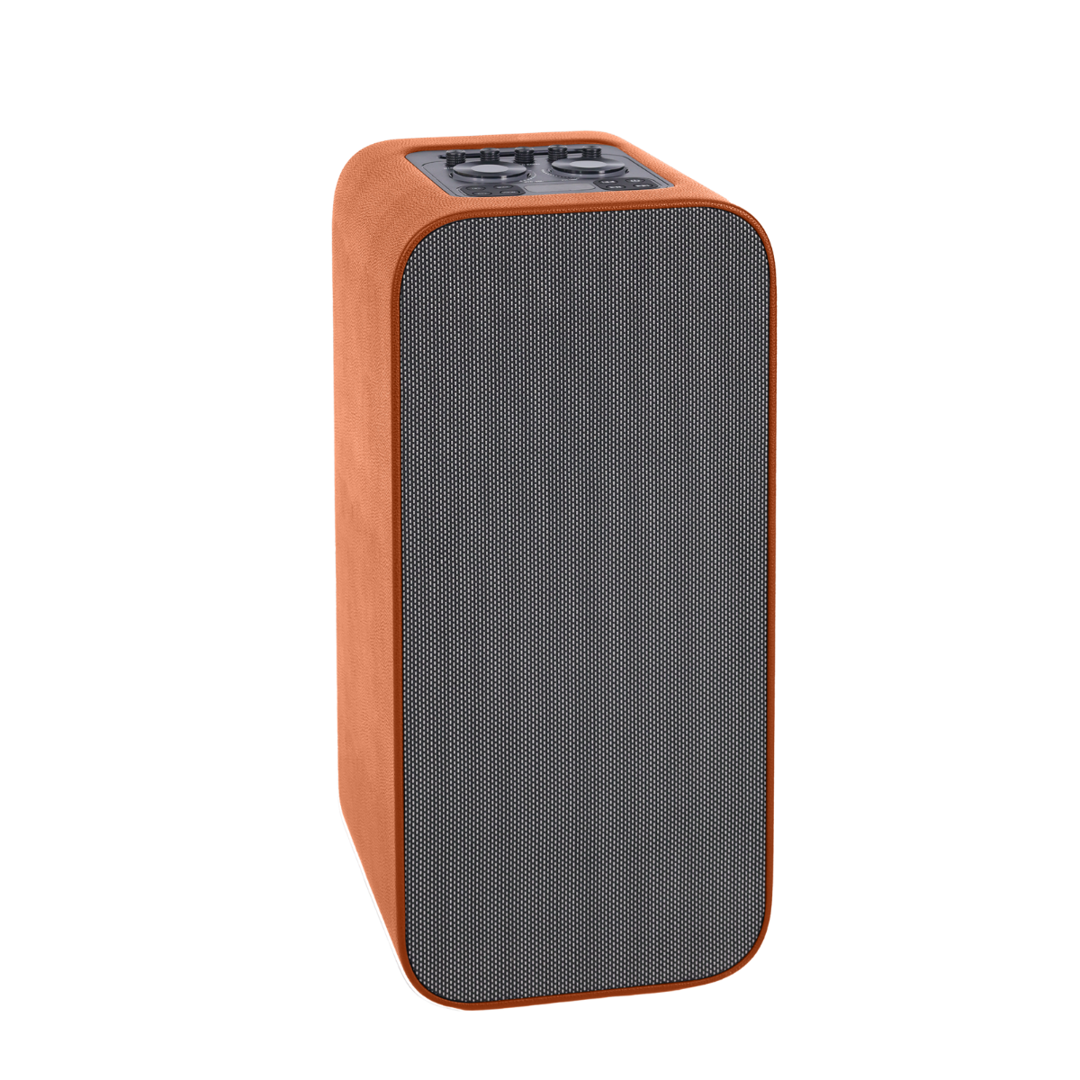 SHAZA Synthetic Leather Akustik Girişli 130W,70cm Büyük Boy Hoparlör/Kahverengi - 2