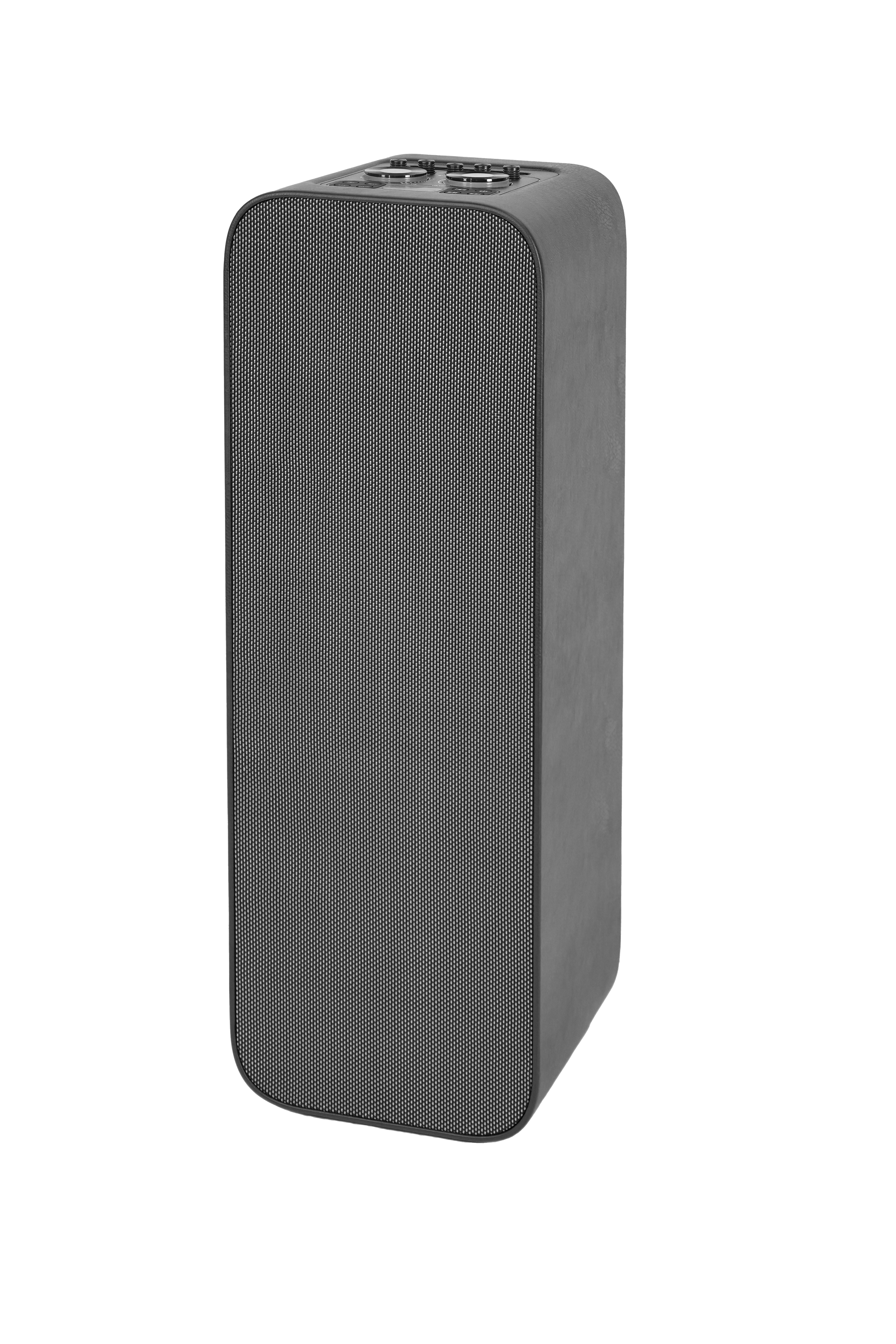 SHAZA Synthetic Leather Akustik Girişli 160W, 85 cm Büyük Boy Hoparlör/Siyah