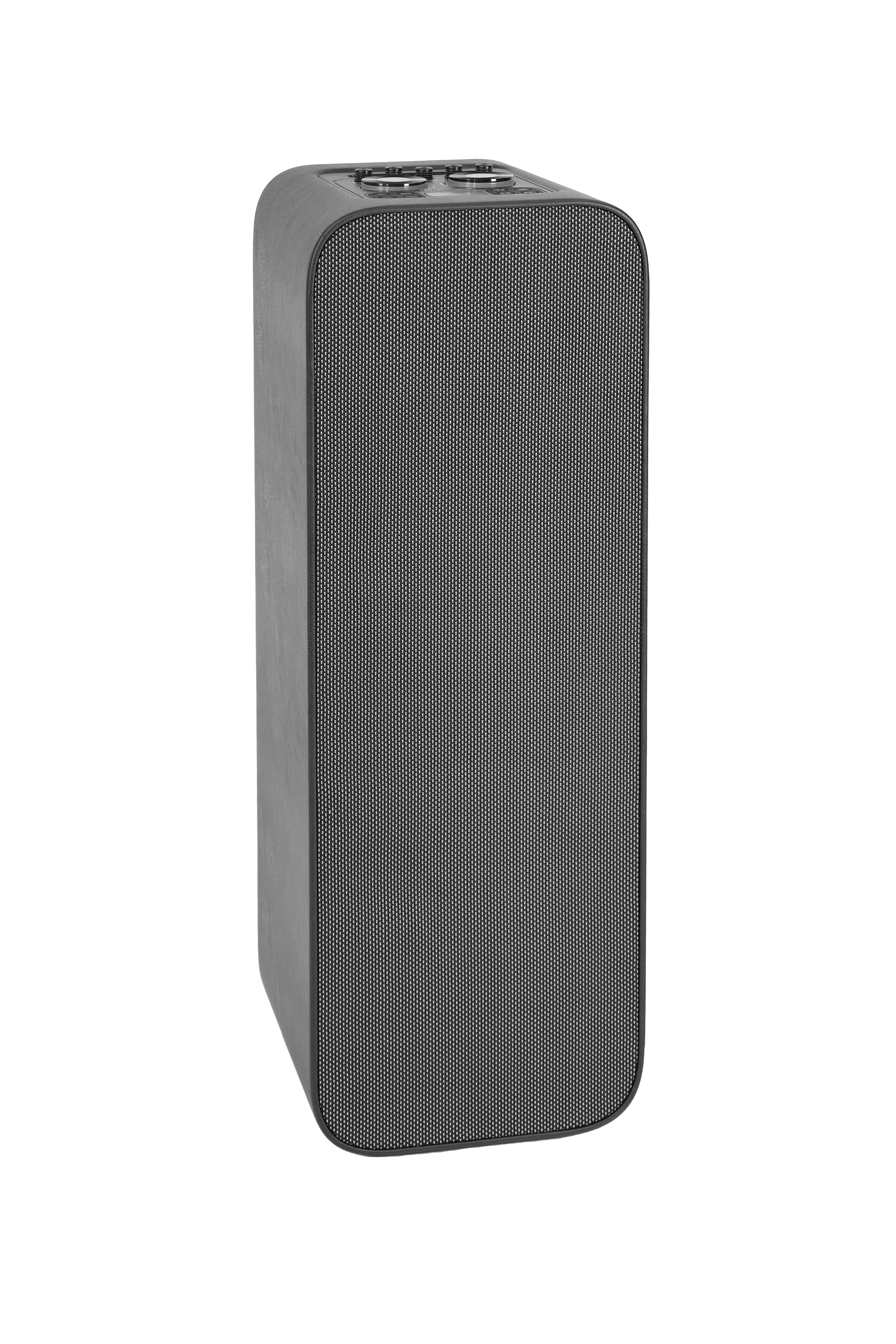 SHAZA Synthetic Leather Akustik Girişli 160W, 85 cm Büyük Boy Hoparlör/Siyah - 2