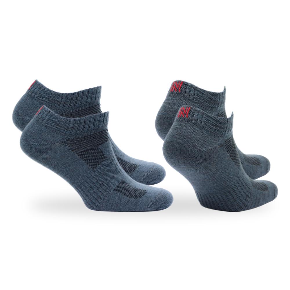 SHELDON LC Düşük Kesim Merino Yünü Outdoor Yürüyüş Çorapları 2'li Paket Yeşil