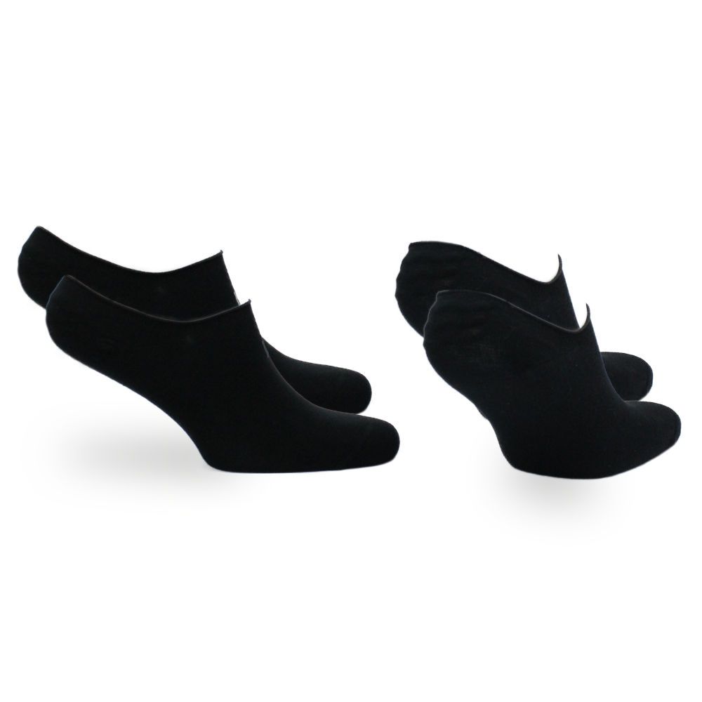 Sidney Görünmez Ultra Hafif Pamuk Günlük Çorap 2'li Paket Siyah