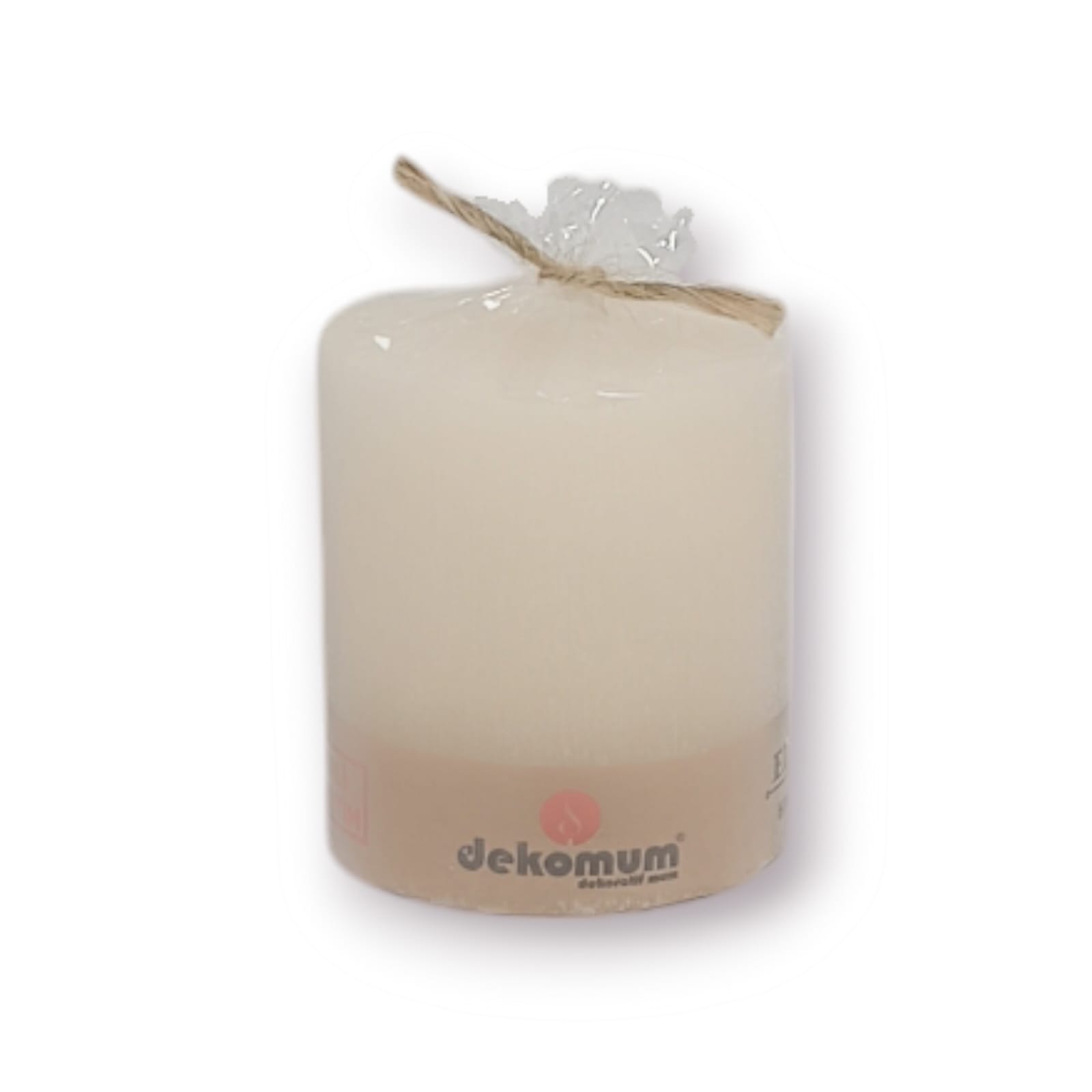 silindir mum çap 5X5 cm krem