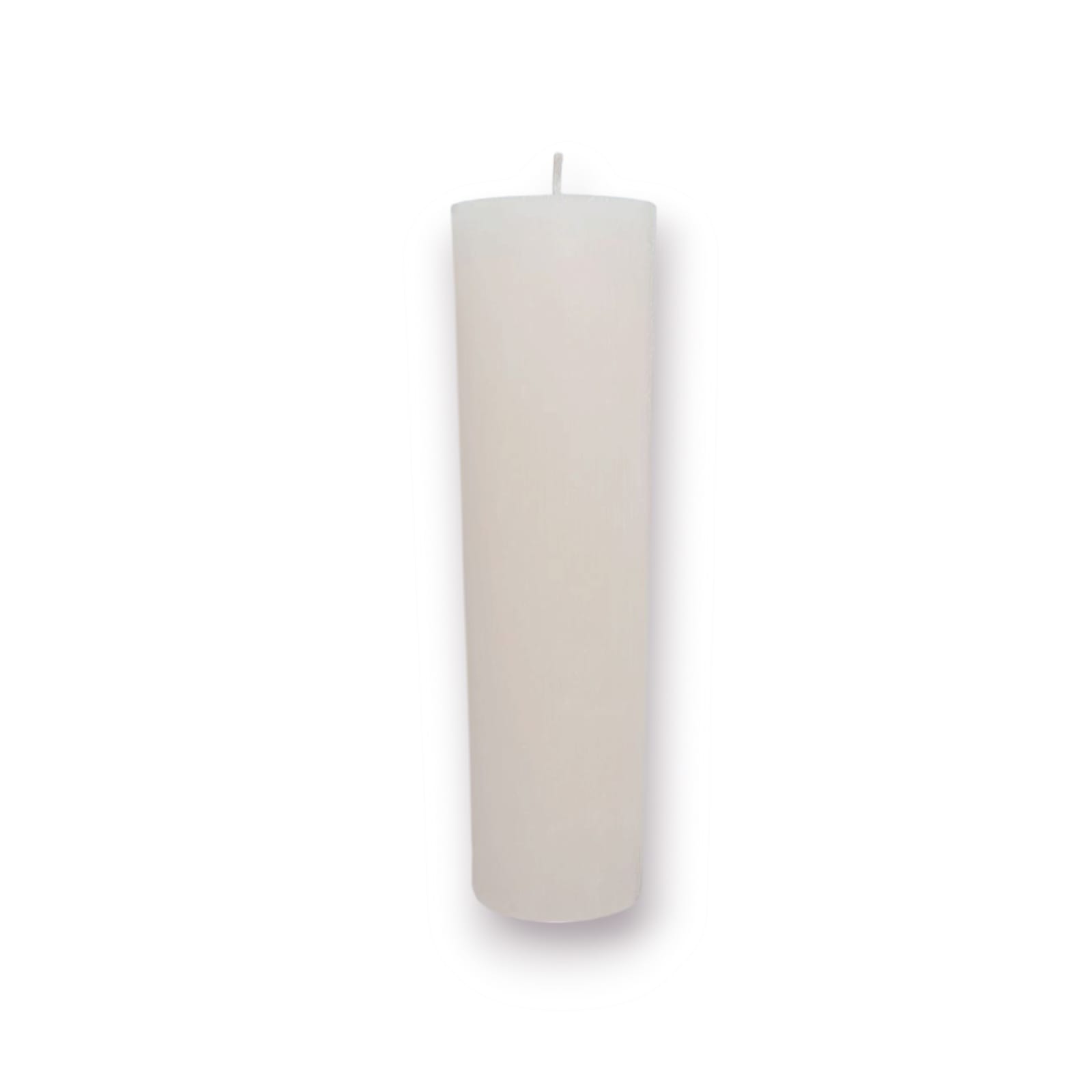 silindir mum çap 7×25 cm krem