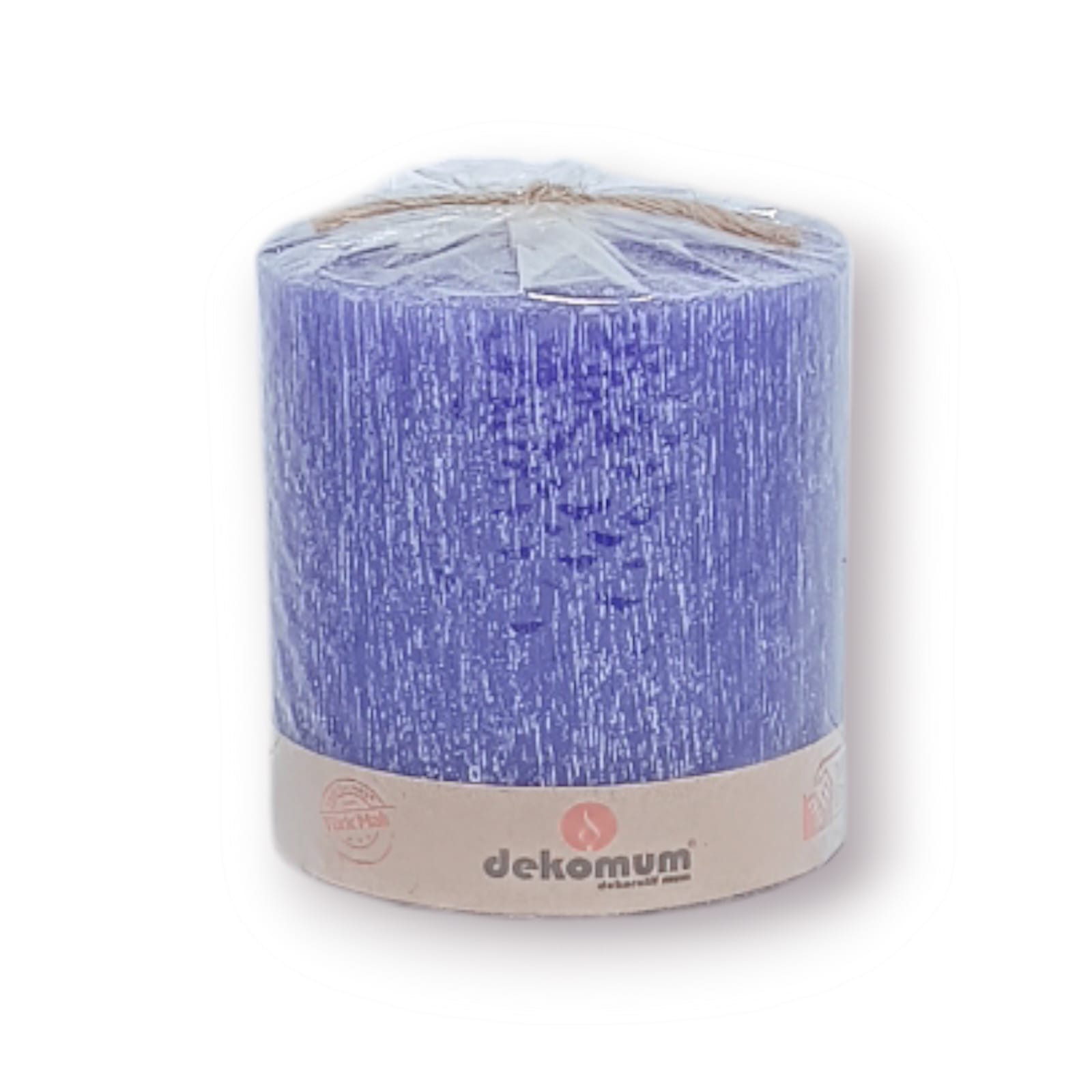 silindir mum çap 7×7 cm mor - 3