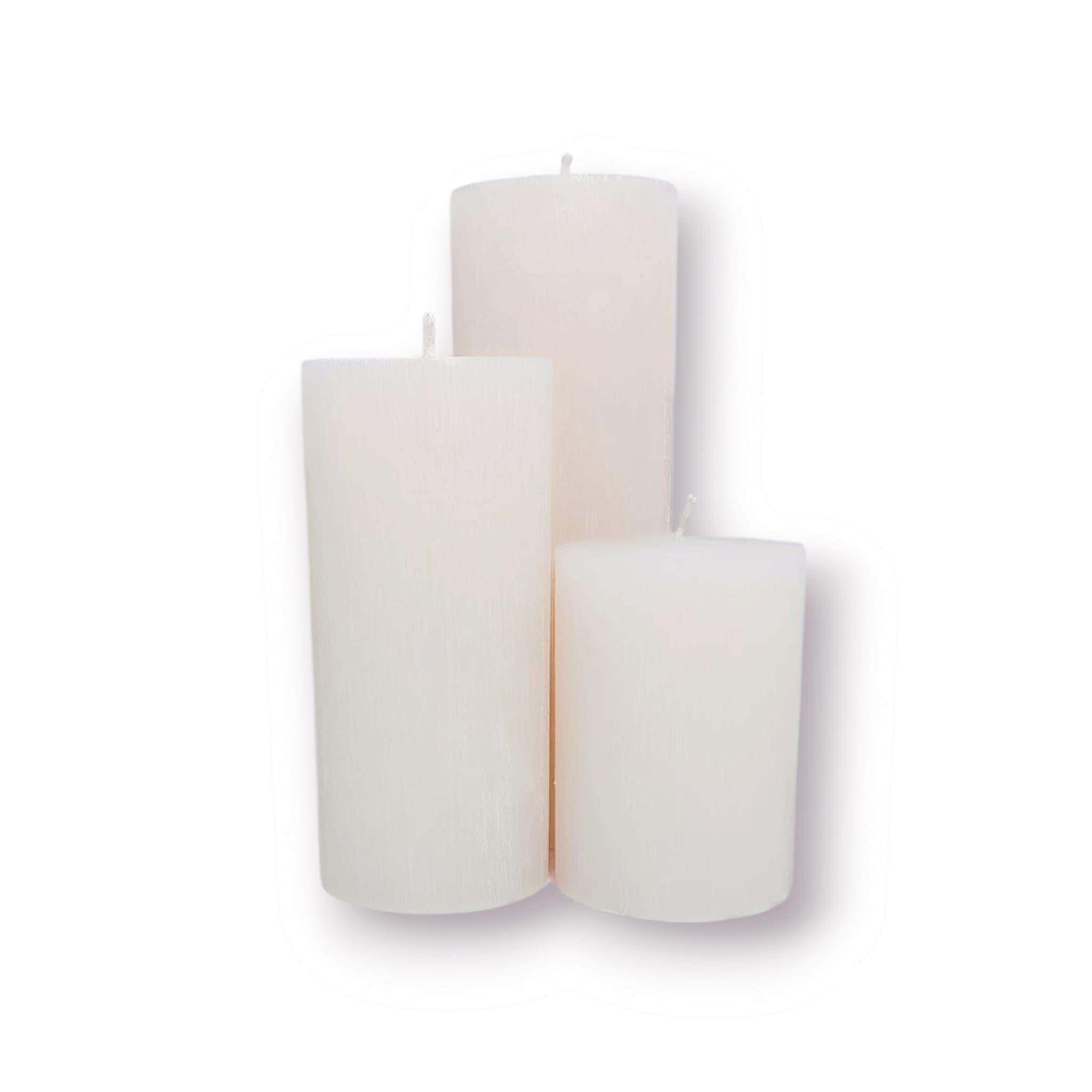 silindir set mum çap 7×10-15-20 cm krem