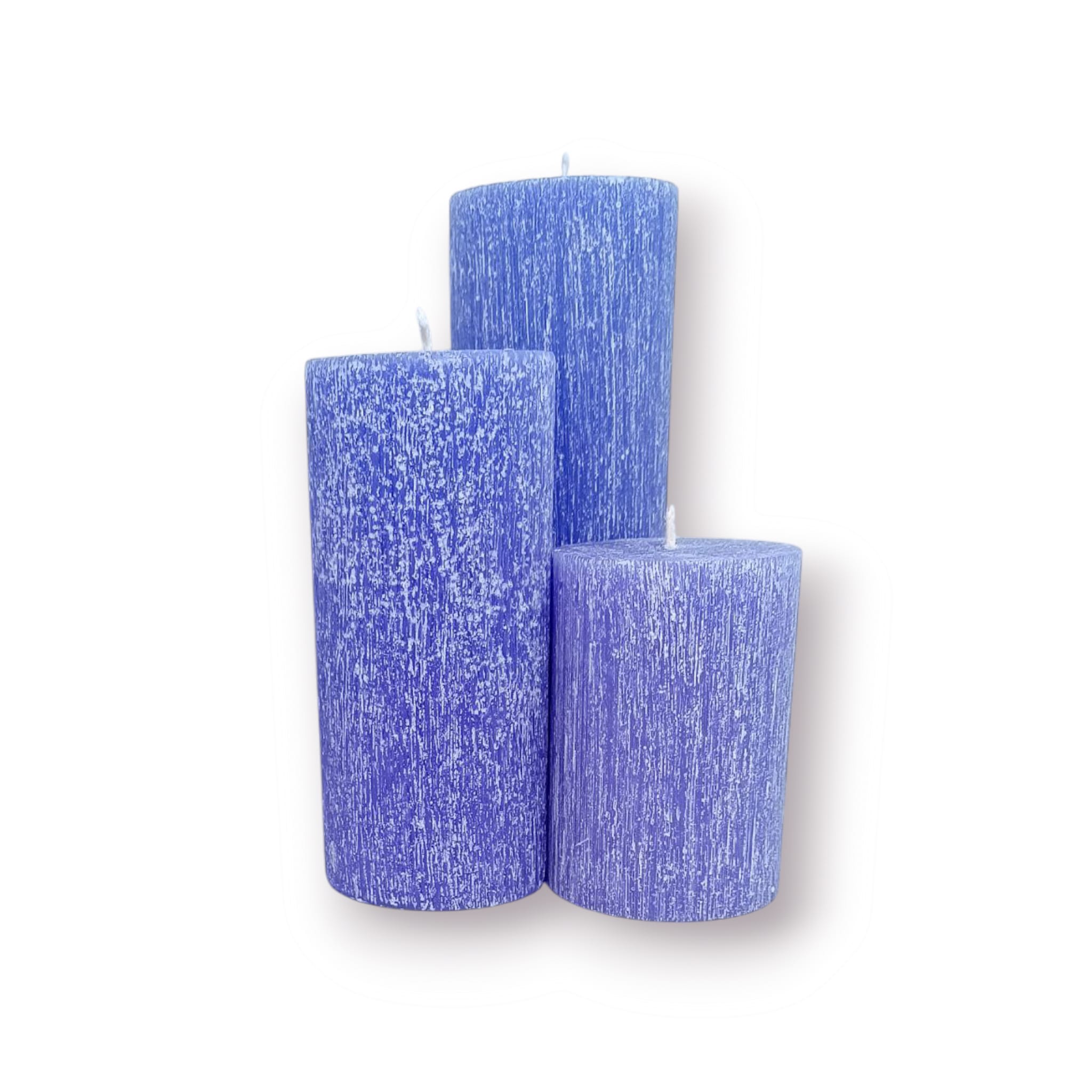 silindir set mum çap 7×10-15-20 cm mor