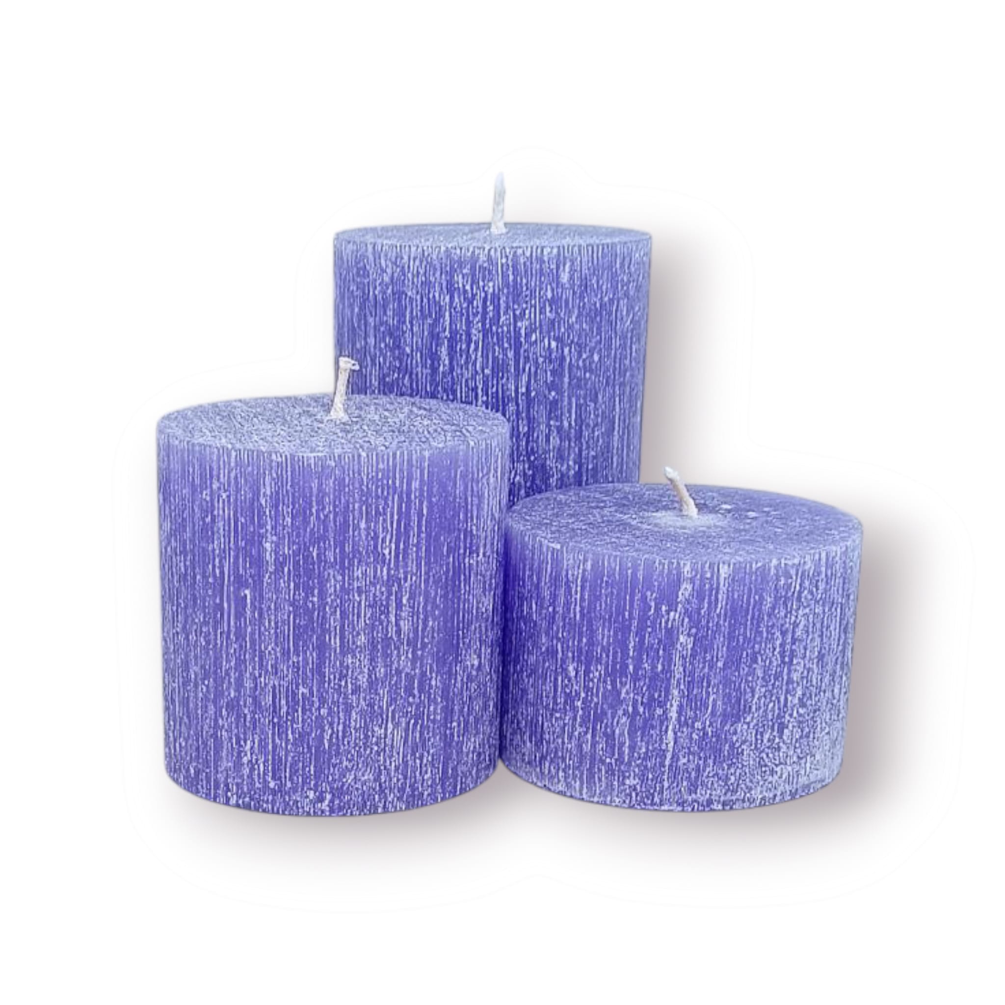 silindir set mum çap 7×5-7-10 cm mor