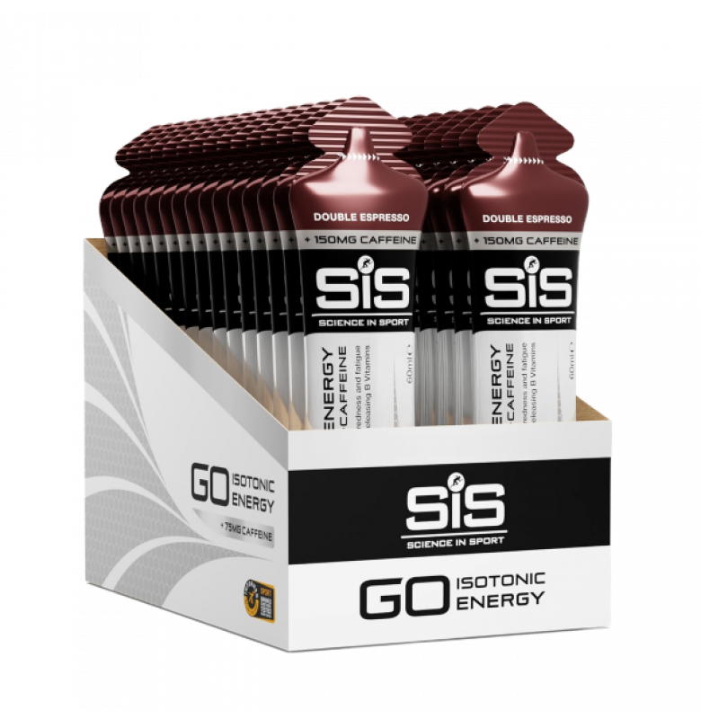 Sis Go Energy + Caffeine Gel Double Espresso 30 adet x 60 ml.