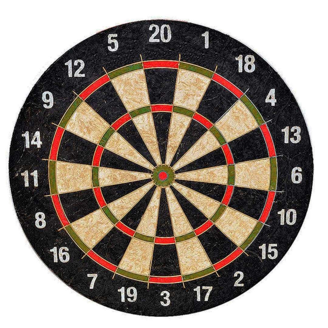 Sisal Antrenman Dart Seti (38 cm) + 6 Adet 18 gr Renkli Ok