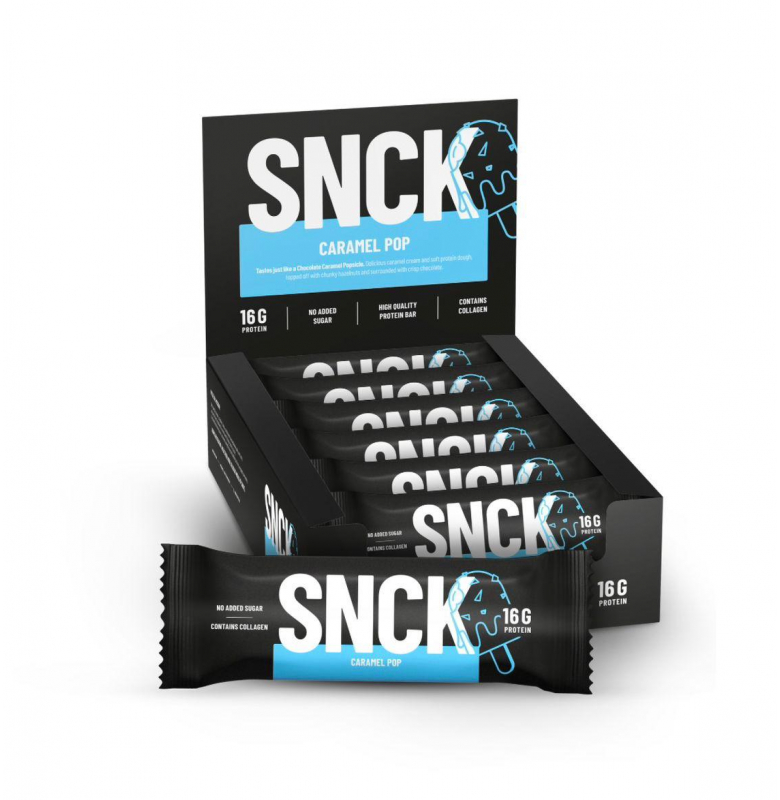 SNCK Protein Bar Caramel Pop 12 Adet x 55 Gram - 2
