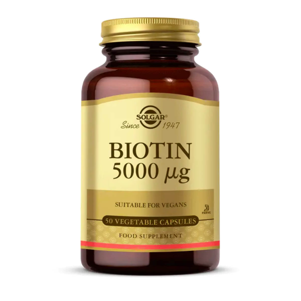 Solgar Biotin 5000 mcg  50 Kapsül