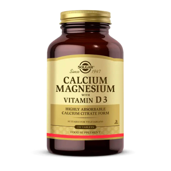 Solgar Calcium Magnesium with Vitamin D3  150 Tablet