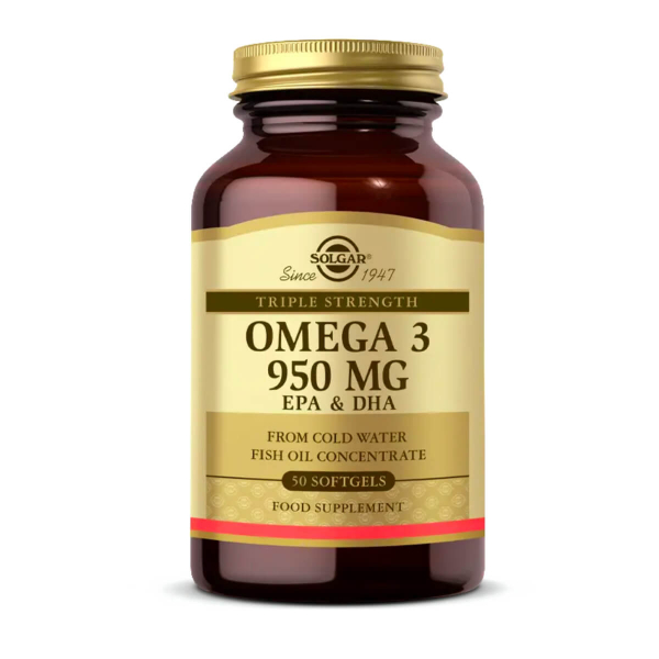 Solgar Omega-3 950 mg  50 Kapsül